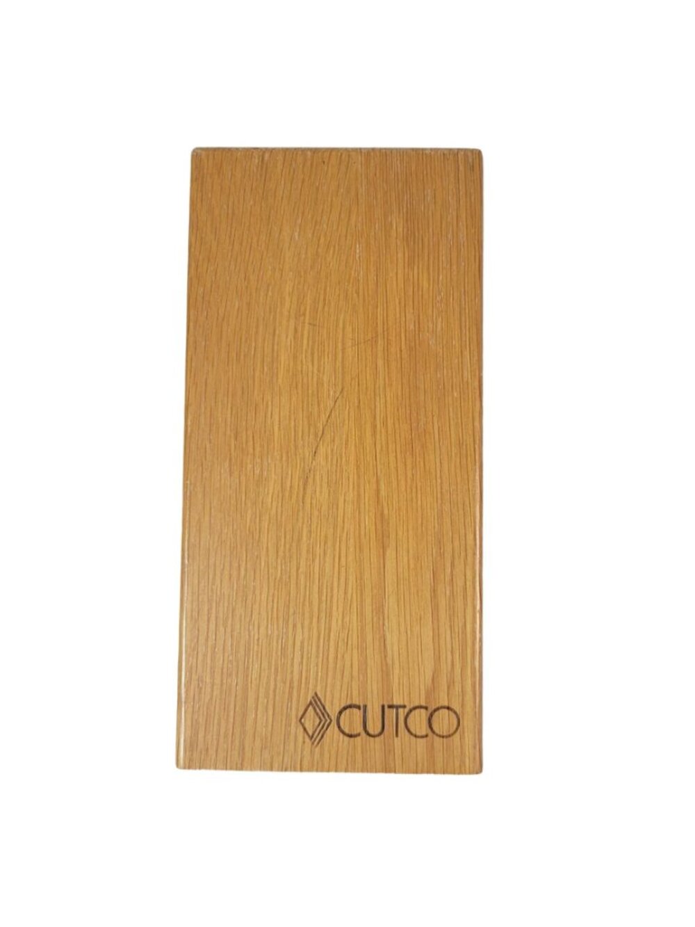 Cutco Space Saver 5 Slot Wood Knife Block Only Metal Bar Stand Honey Oak #1746 - Picture 2 of 11